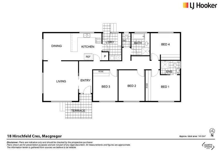 Floorplan of Homely house listing, 18 Hirschfeld Crescent, Macgregor ACT 2615