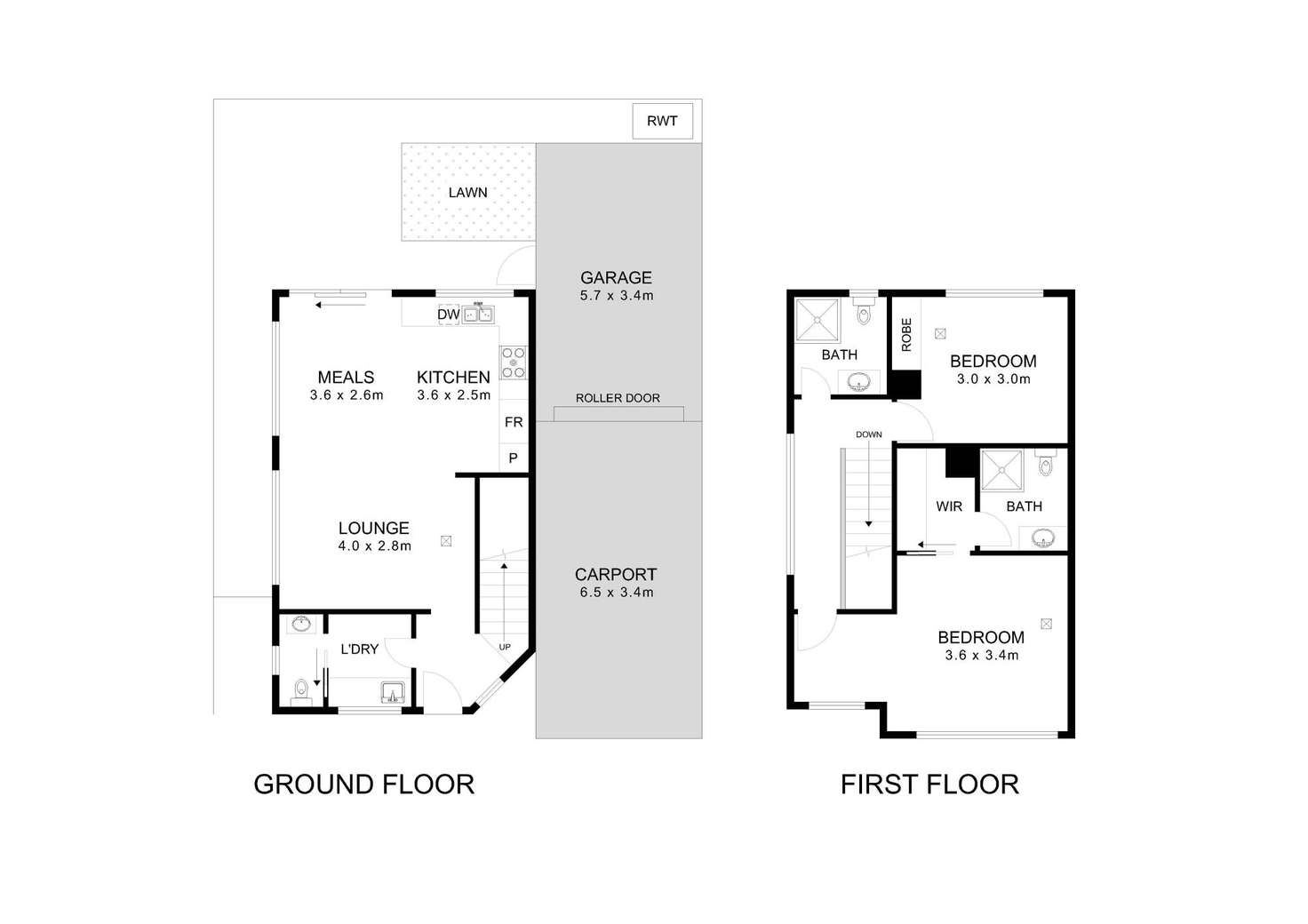 Floorplan of Homely townhouse listing, 26e Warwick Avenue, Kurralta Park SA 5037