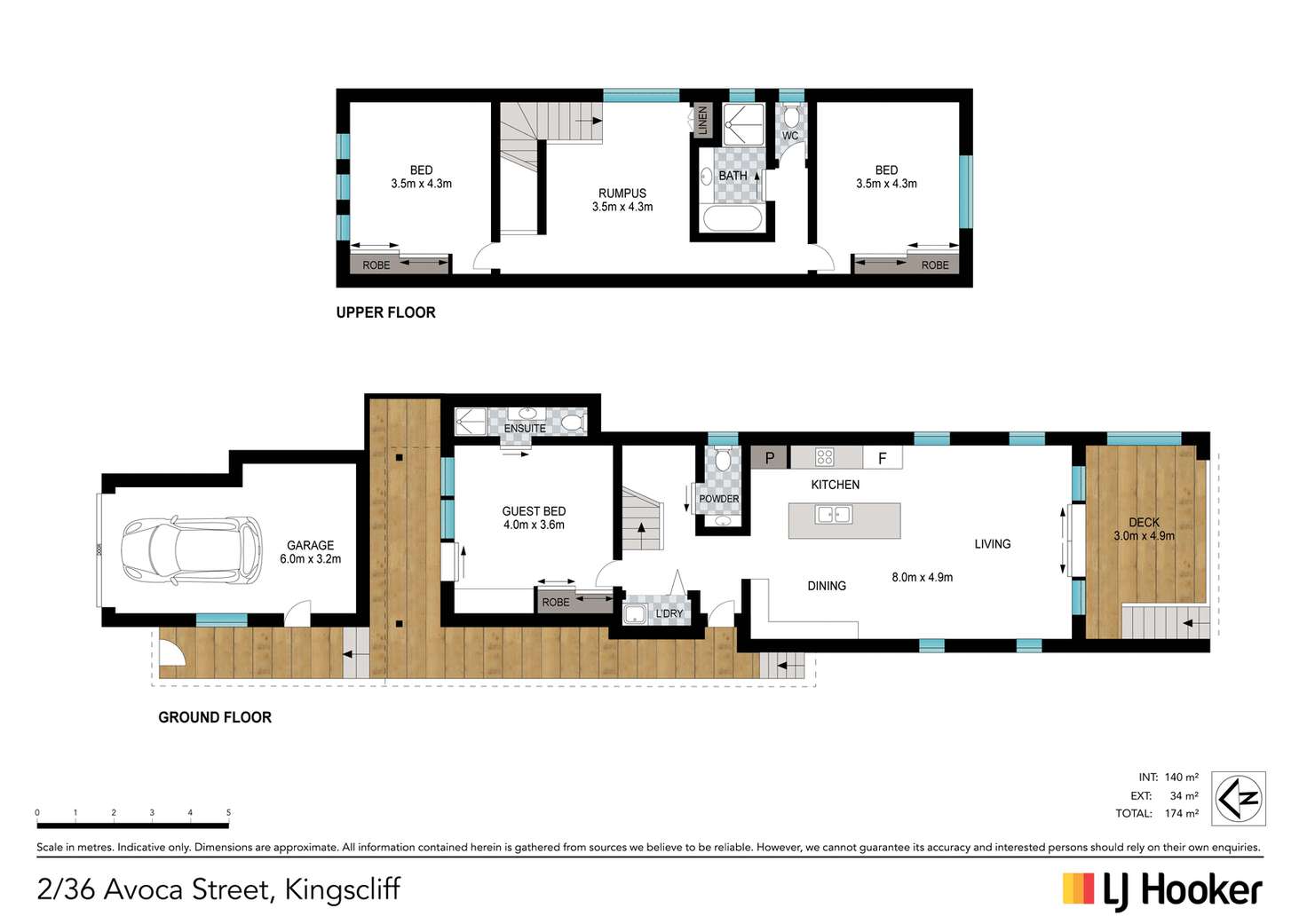 Floorplan of Homely semiDetached listing, 1/36 Avoca Street, Kingscliff NSW 2487