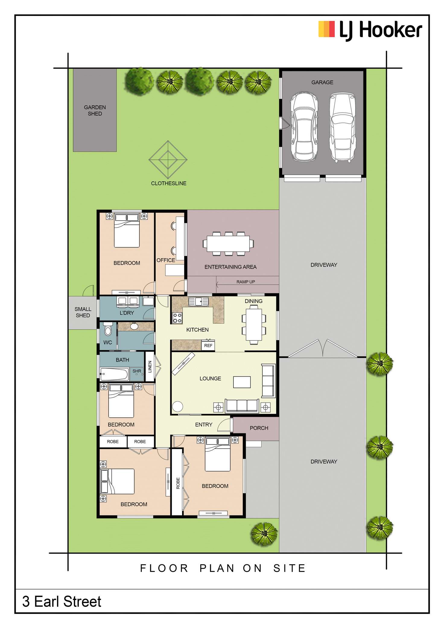 Floorplan of Homely house listing, 3 Earl Street, Young NSW 2594
