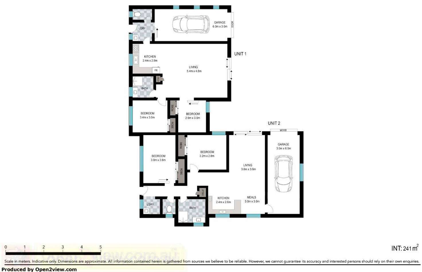 Floorplan of Homely semiDetached listing, 1&2/17 Boyes Street, Harristown QLD 4350