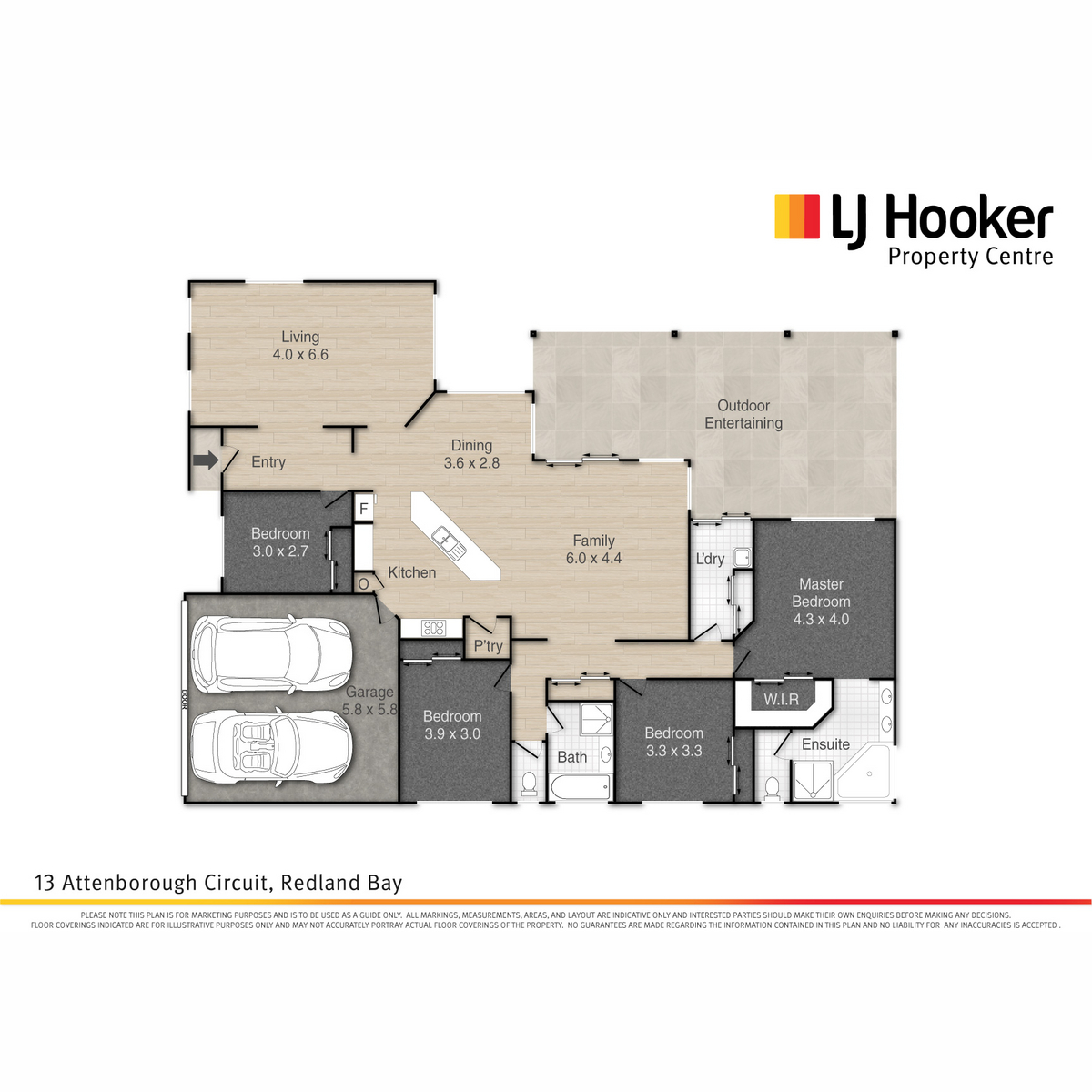 Floorplan of Homely house listing, 13 Attenborough Circuit, Redland Bay QLD 4165