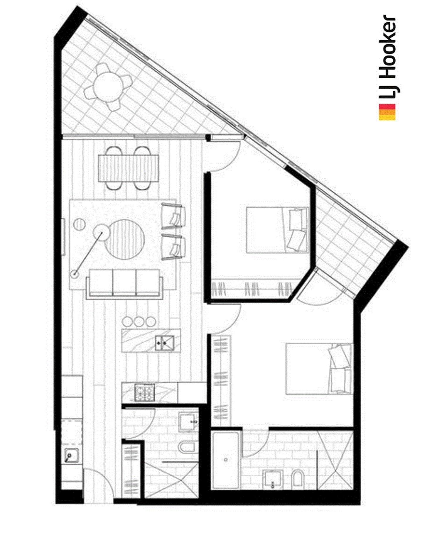 Floorplan of Homely unit listing, 607/1 Pottery Lane, Lane Cove NSW 2066