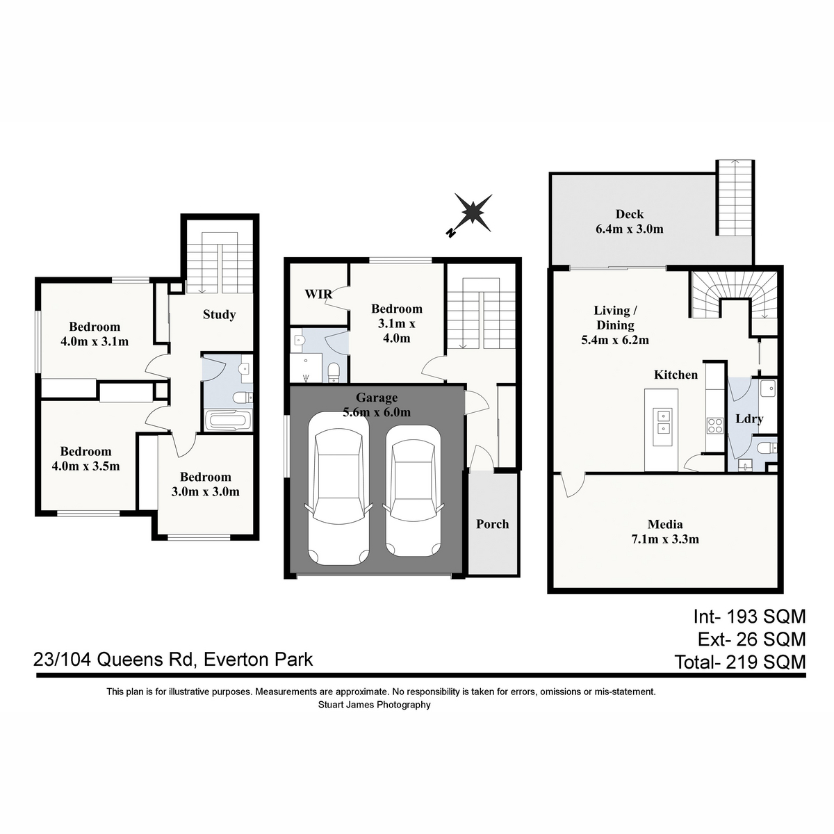 Floorplan of Homely townhouse listing, 23/104 Queens Road, Everton Park QLD 4053