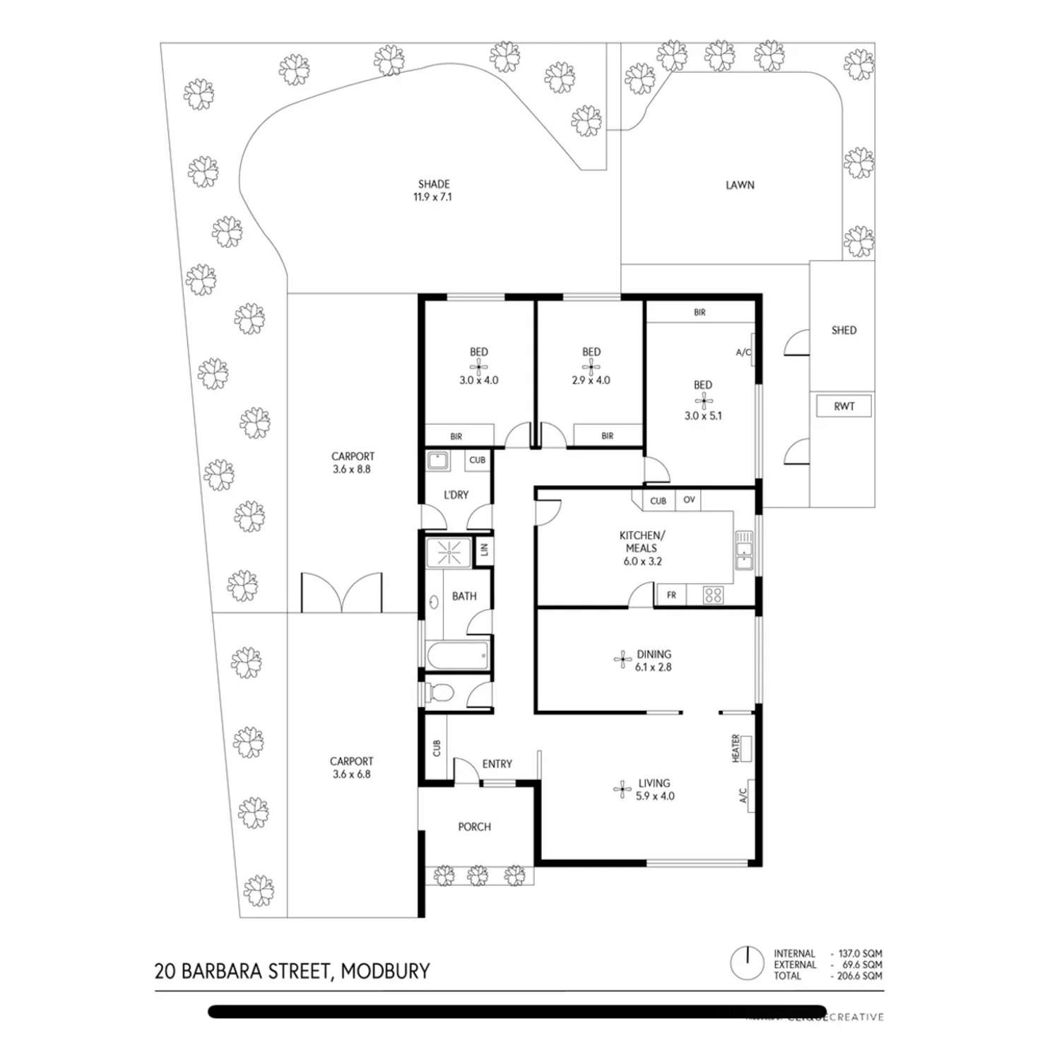 Floorplan of Homely house listing, 20 Barbara Street, Modbury SA 5092