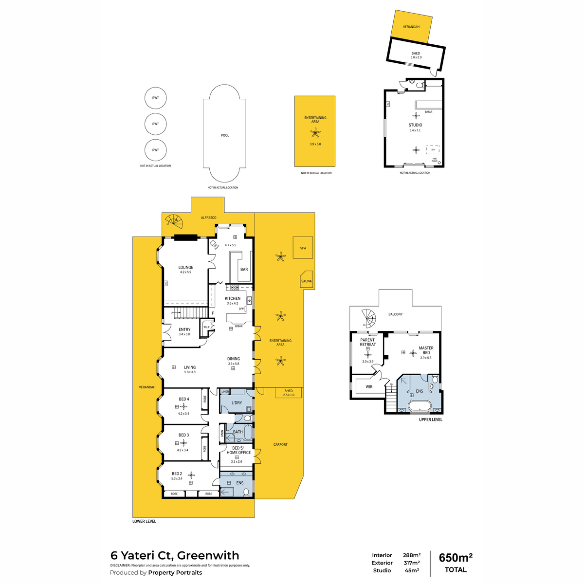 Floorplan of Homely house listing, 6 Yateri Court, Greenwith SA 5125