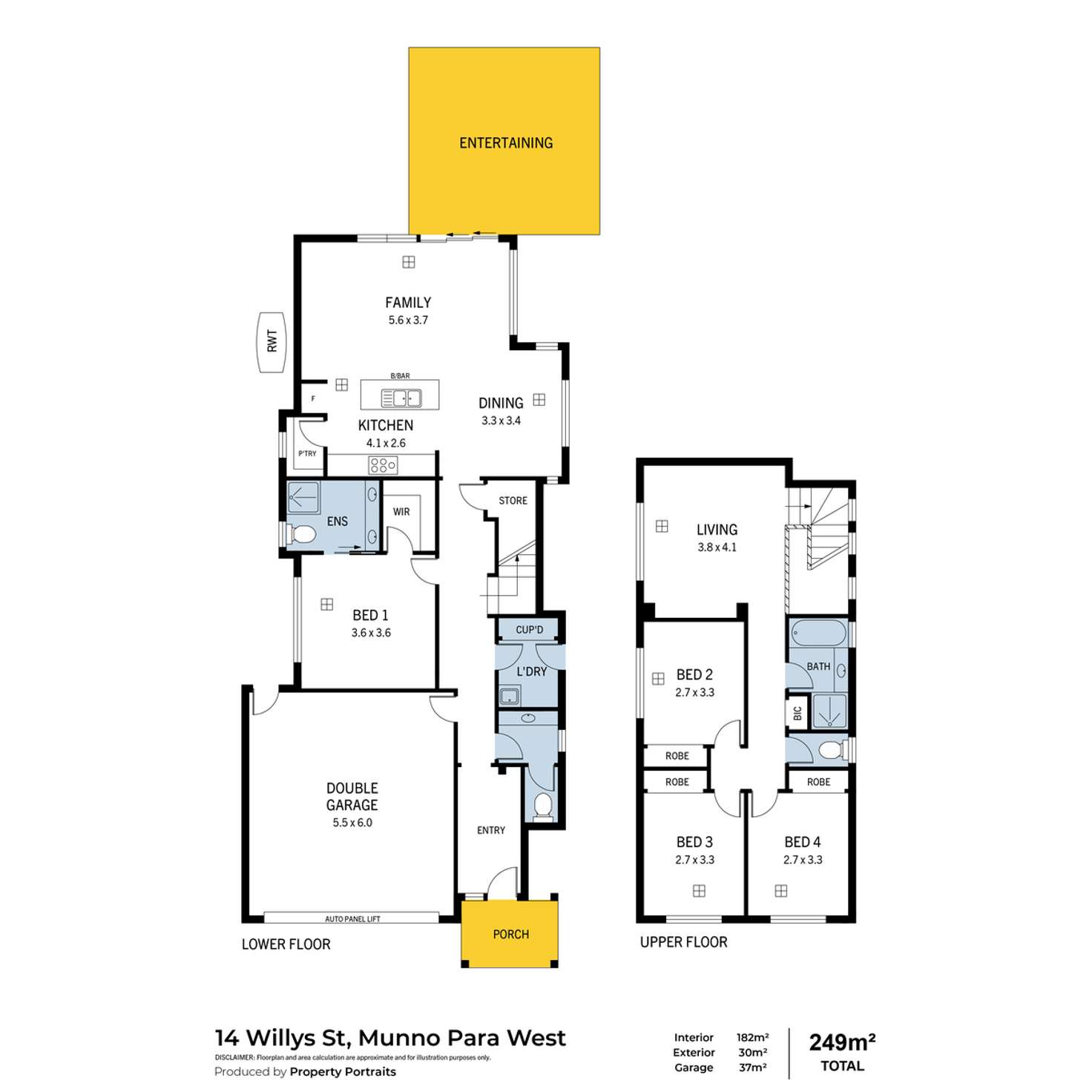 Floorplan of Homely house listing, 14 Willys Street, Munno Para West SA 5115