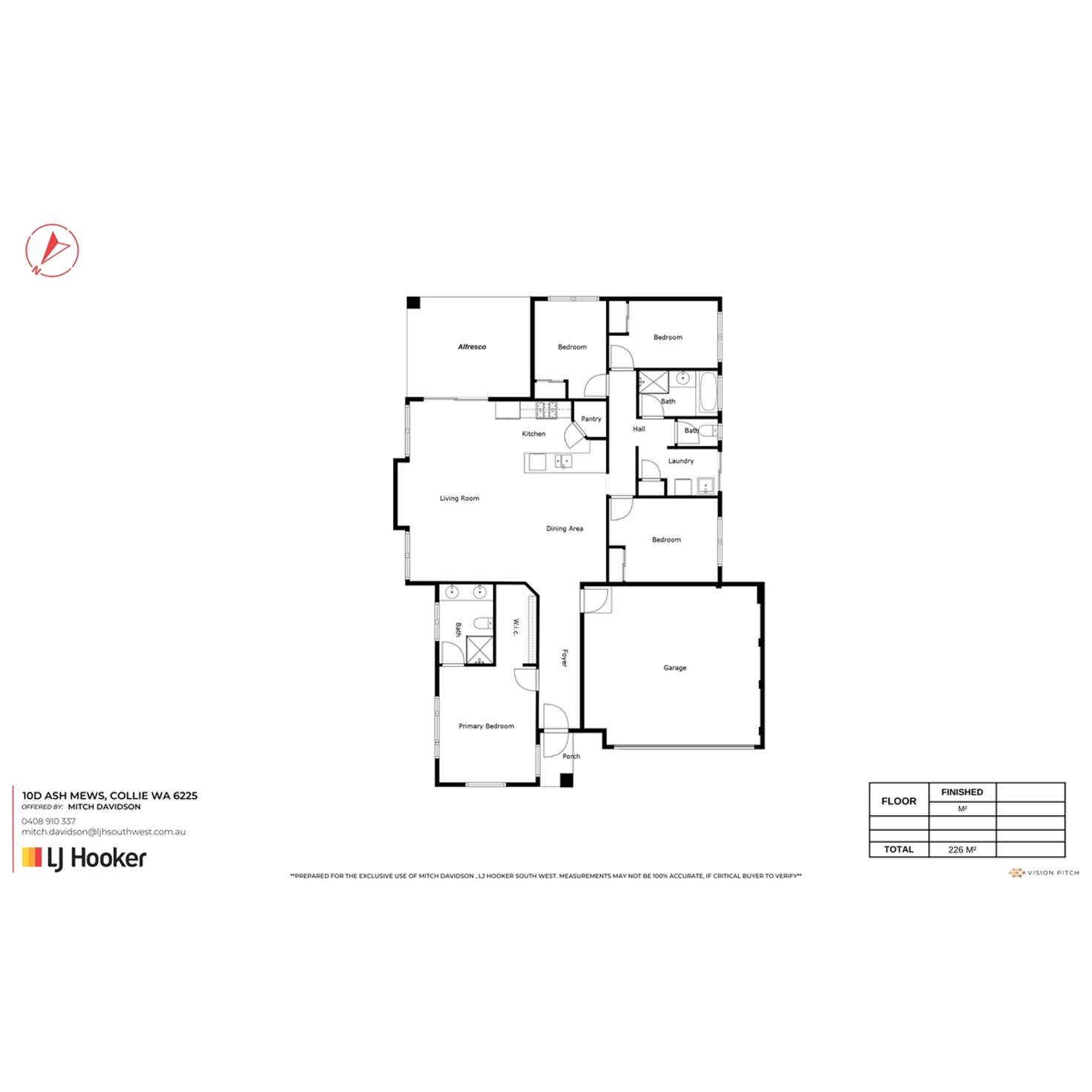 Floorplan of Homely house listing, A, B, C & D/10 Ash Mews, Collie WA 6225