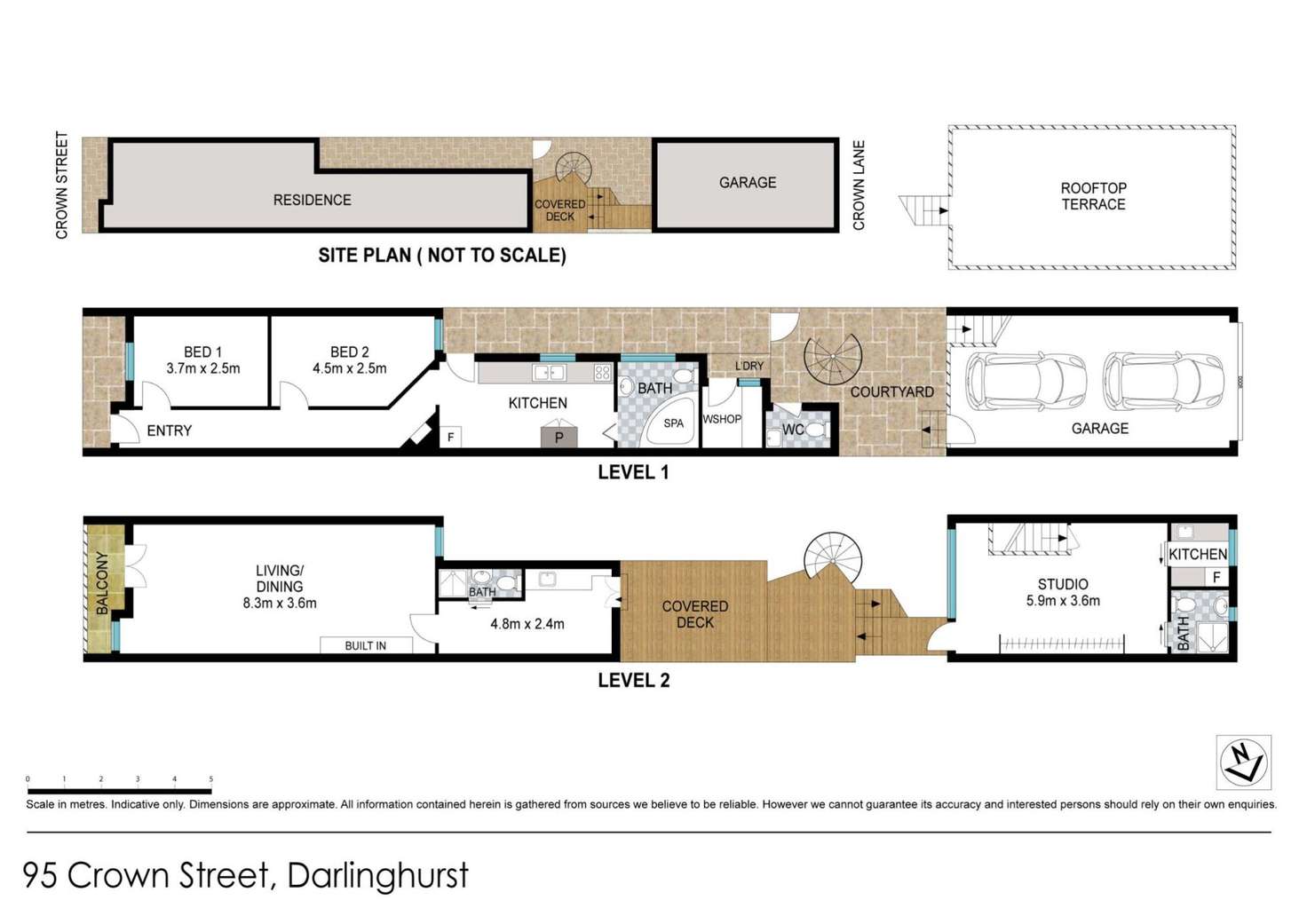 Floorplan of Homely terrace listing, 95 Crown Street, Darlinghurst NSW 2010