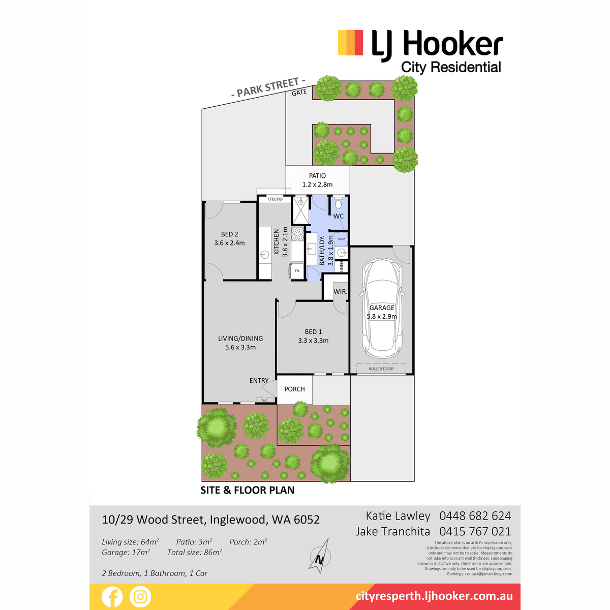 Floorplan of Homely villa listing, 10/29 Wood Street, Inglewood WA 6052