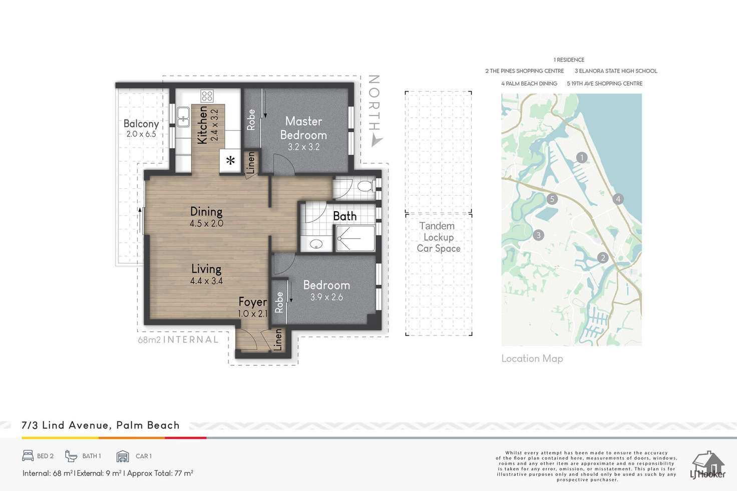 Floorplan of Homely unit listing, 7/3 Lind Avenue, Palm Beach QLD 4221