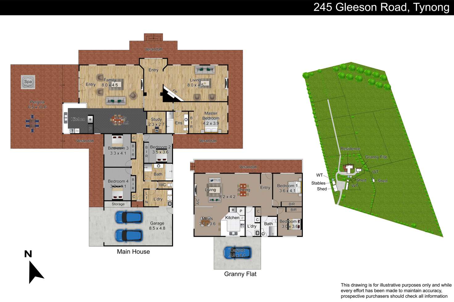 Floorplan of Homely lifestyle listing, 245 Gleeson Road, Tynong VIC 3813