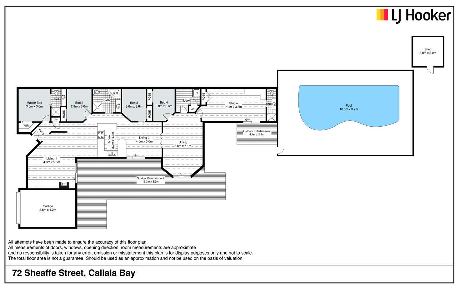 Floorplan of Homely house listing, 72 Sheaffe Street, Callala Bay NSW 2540