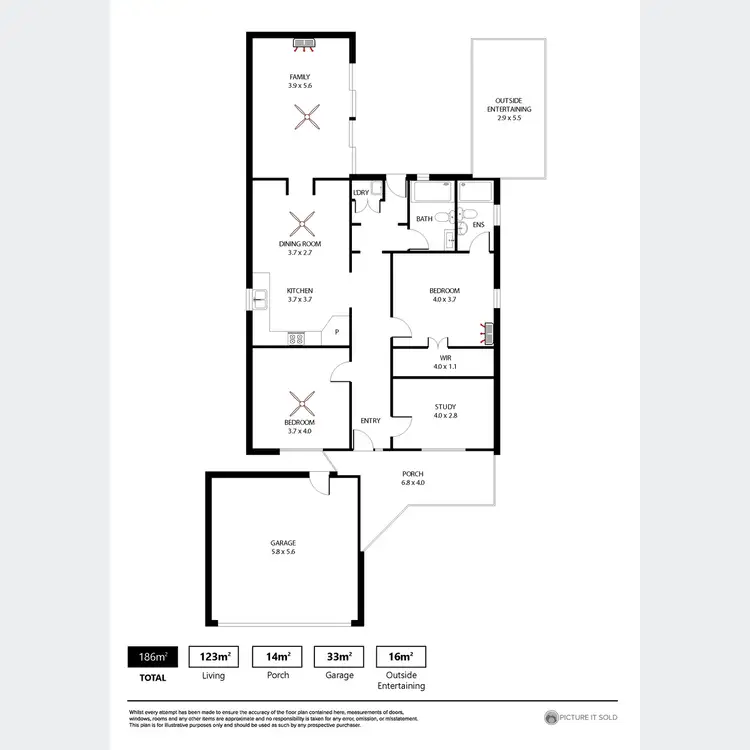 Floorplan of Homely house listing, 189 Swan Terrace, Semaphore SA 5019