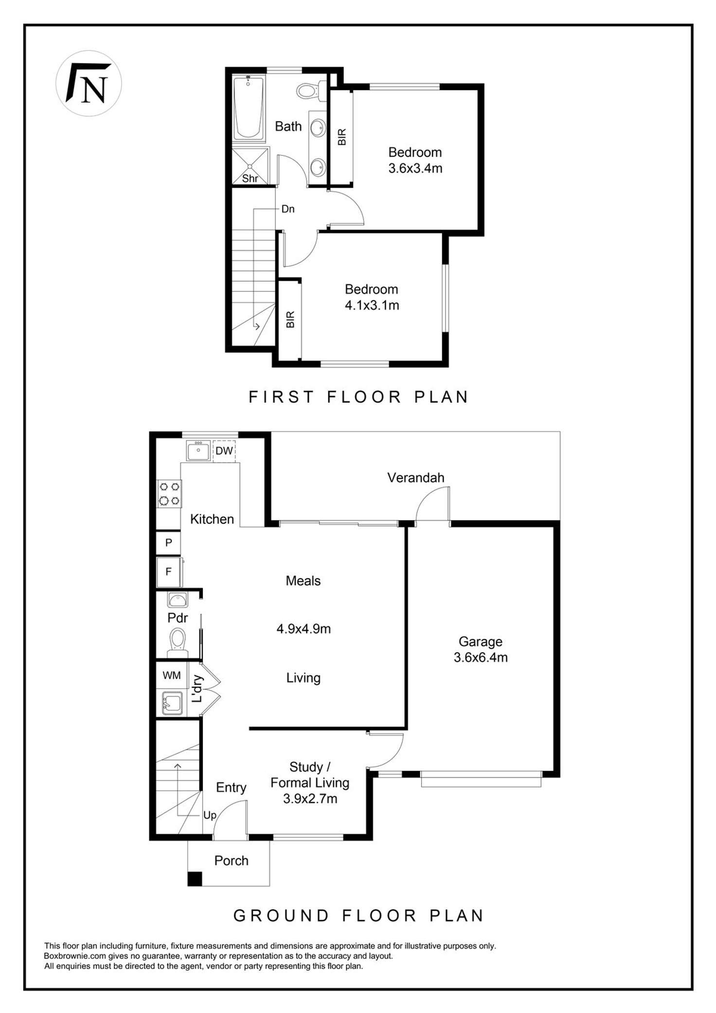 Floorplan of Homely townhouse listing, 13/1 Old Plenty Road, South Morang VIC 3752