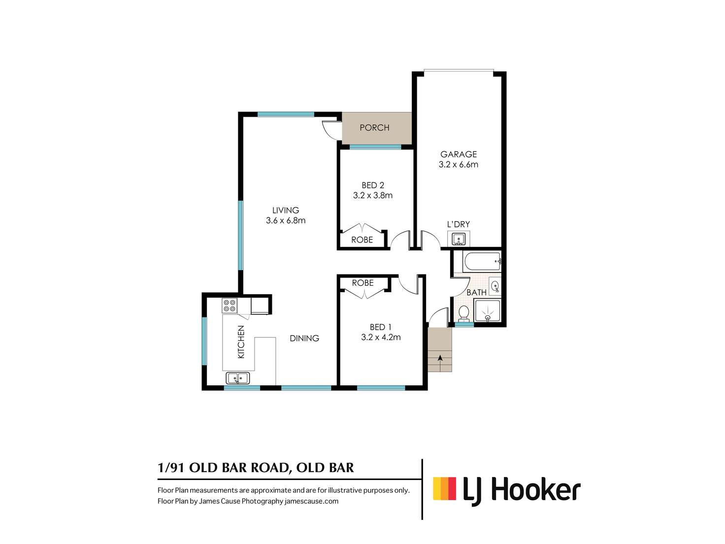 Floorplan of Homely unit listing, 1/91 Old Bar Road, Old Bar NSW 2430