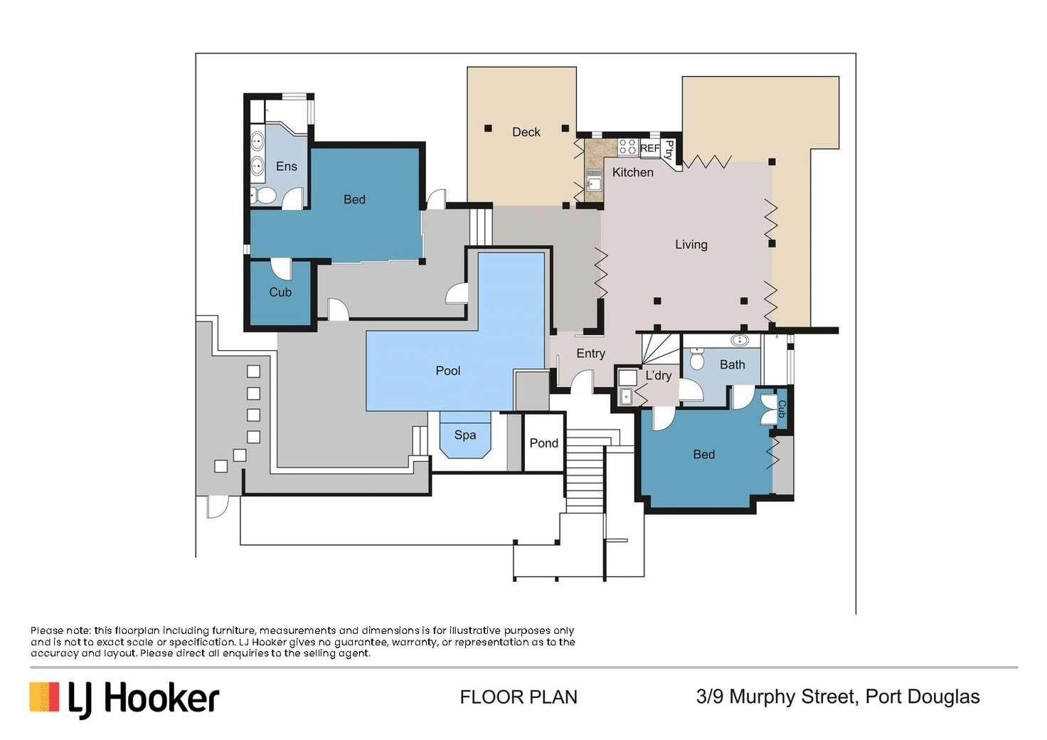 Floorplan of Homely villa listing, 3/9 Murphy Street, Port Douglas QLD 4877