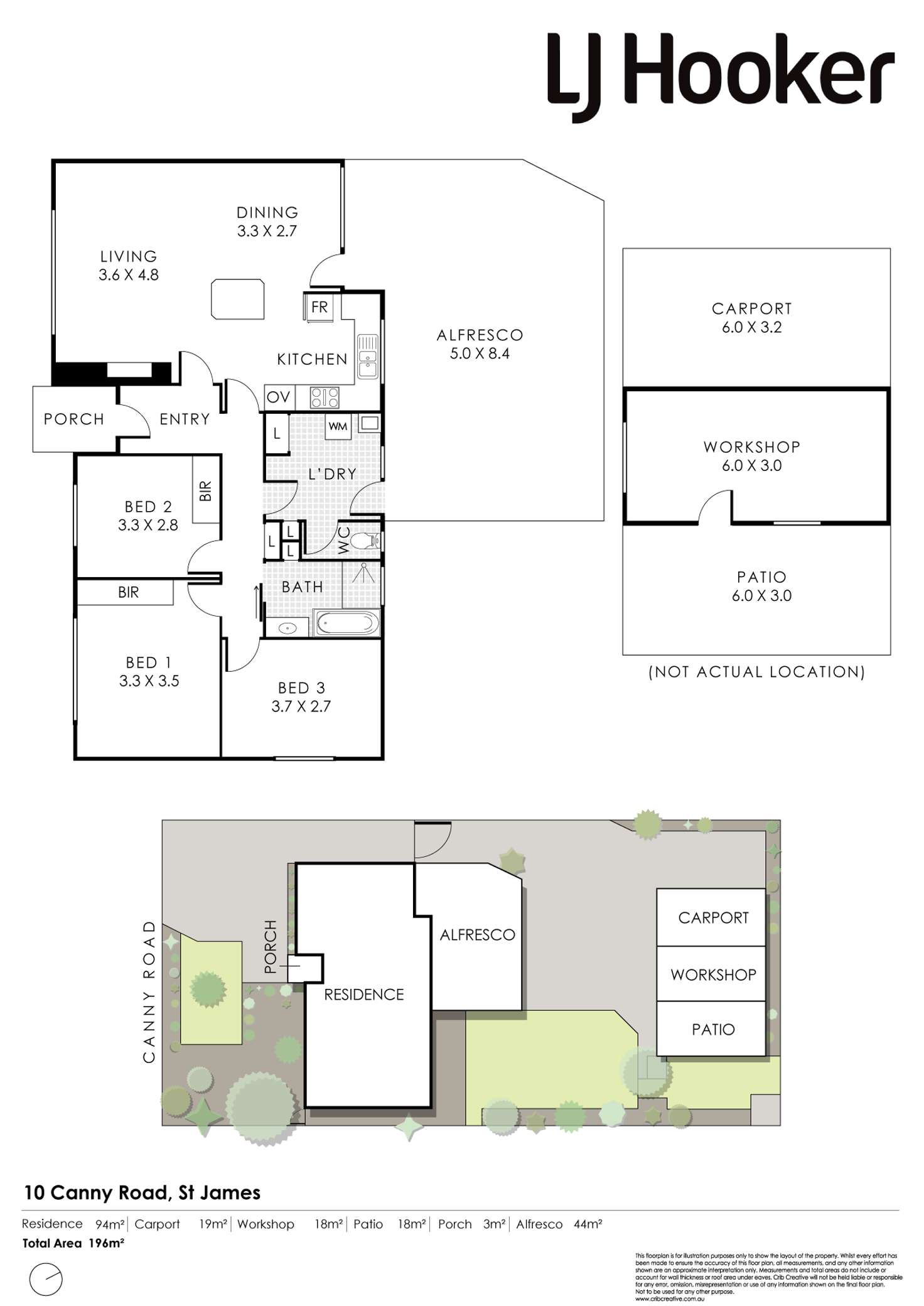 Floorplan of Homely house listing, 10 Canny Road, St James WA 6102