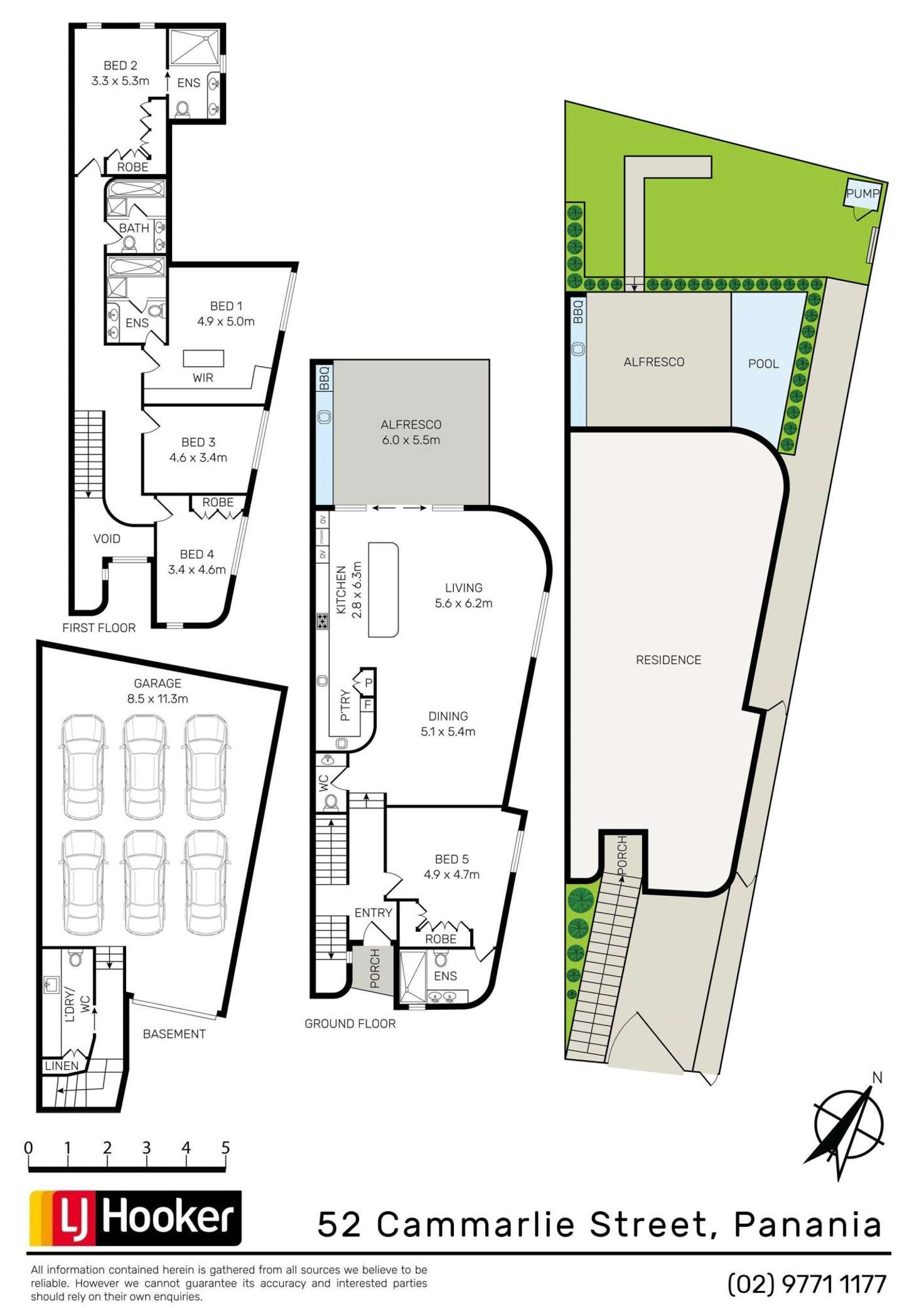 Floorplan of Homely semiDetached listing, 52 Cammarlie Street, Panania NSW 2213