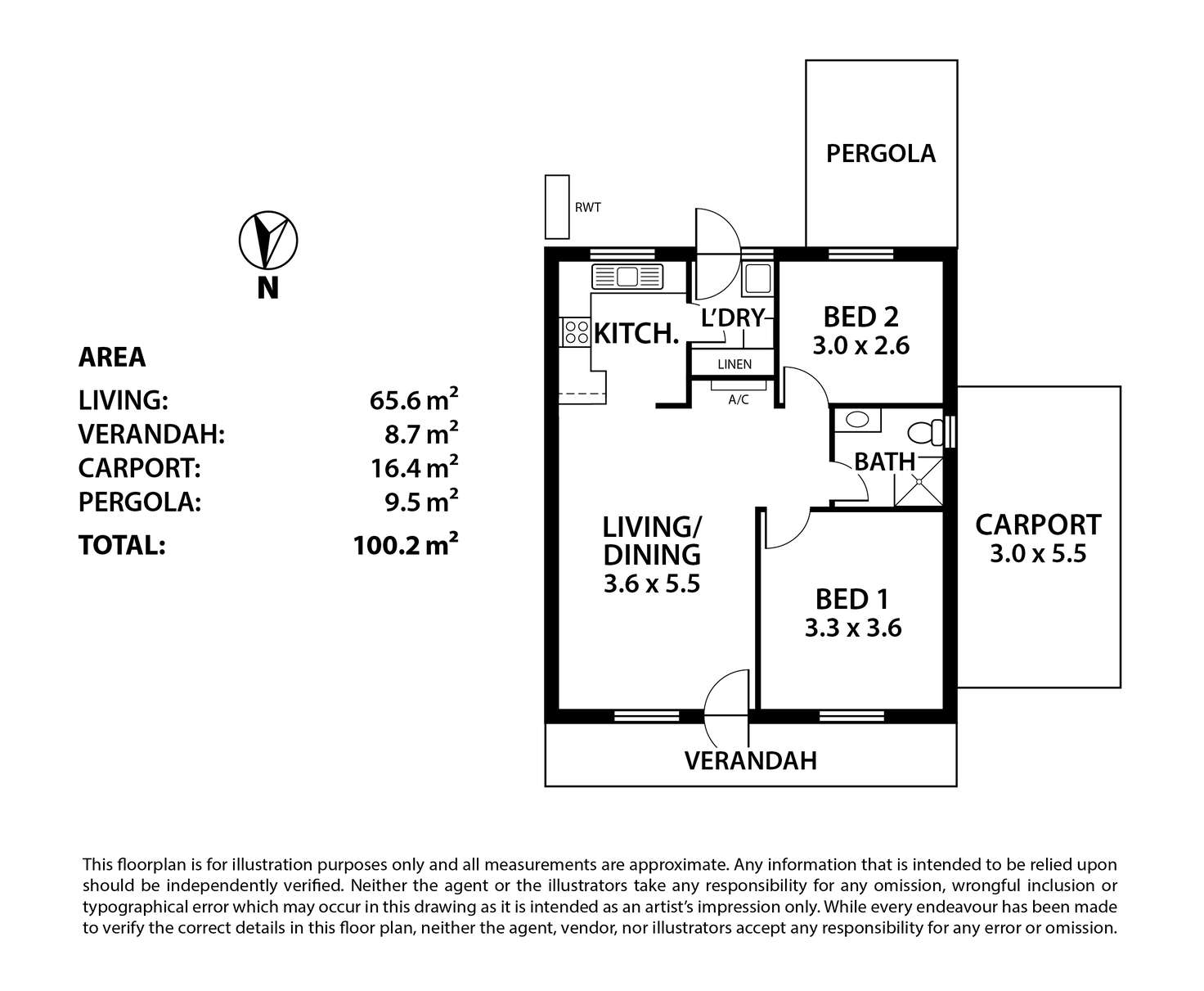 Floorplan of Homely unit listing, 14/76 Gawler Street, Mount Barker SA 5251