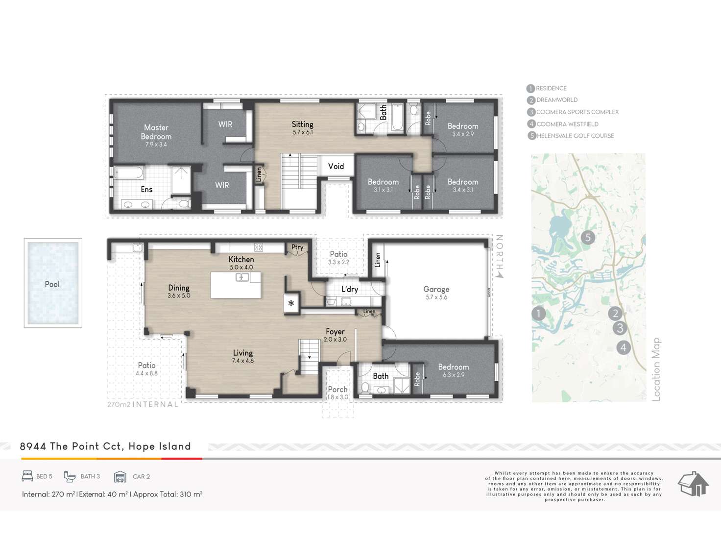 Floorplan of Homely house listing, 8944 The Point Circuit, Hope Island QLD 4212