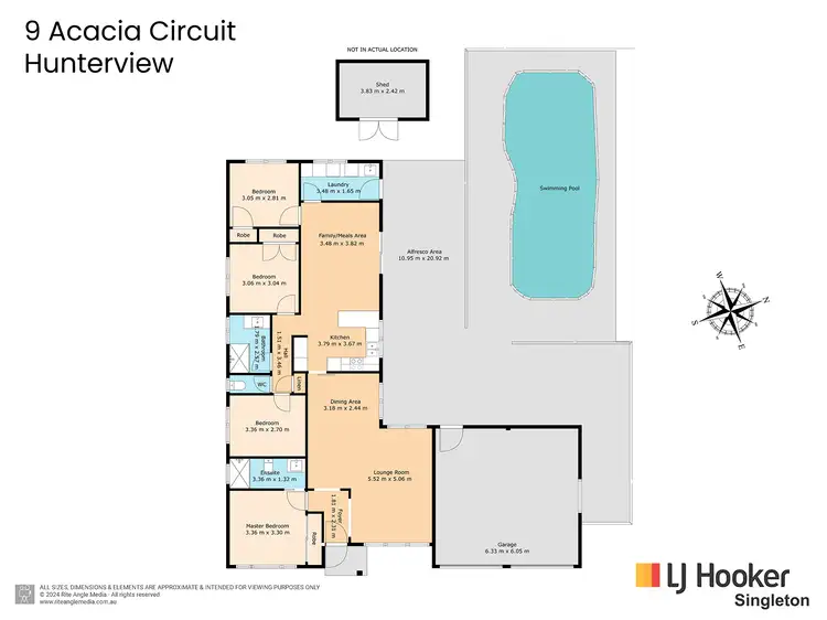 Floorplan of Homely house listing, 9 Acacia Circuit, Singleton NSW 2330