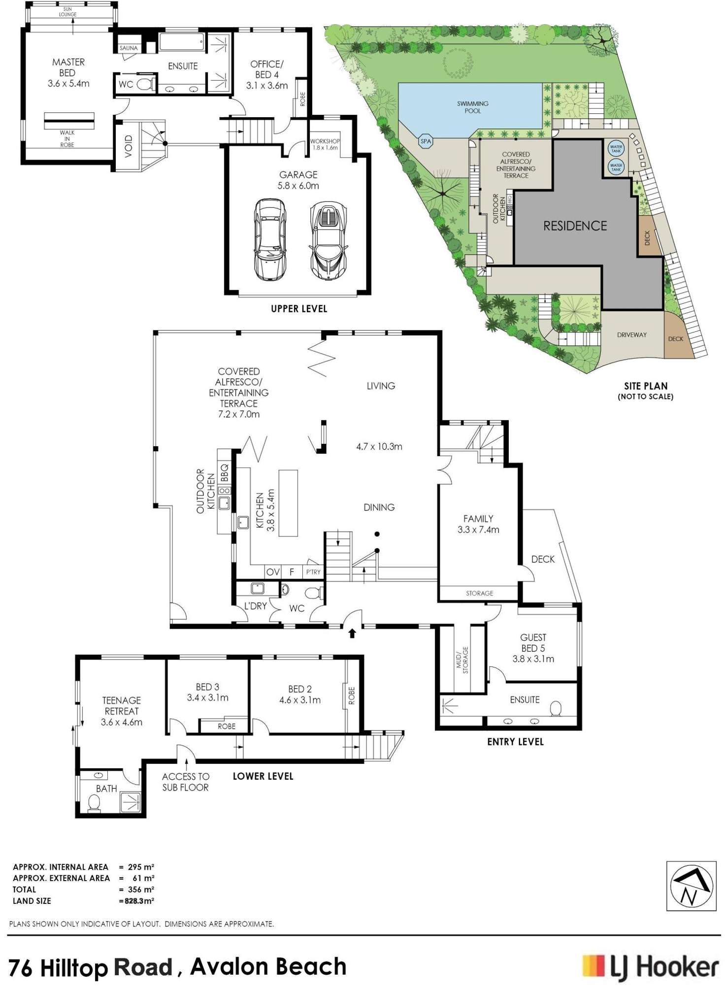 Floorplan of Homely house listing, 76 Hilltop Road, Avalon Beach NSW 2107
