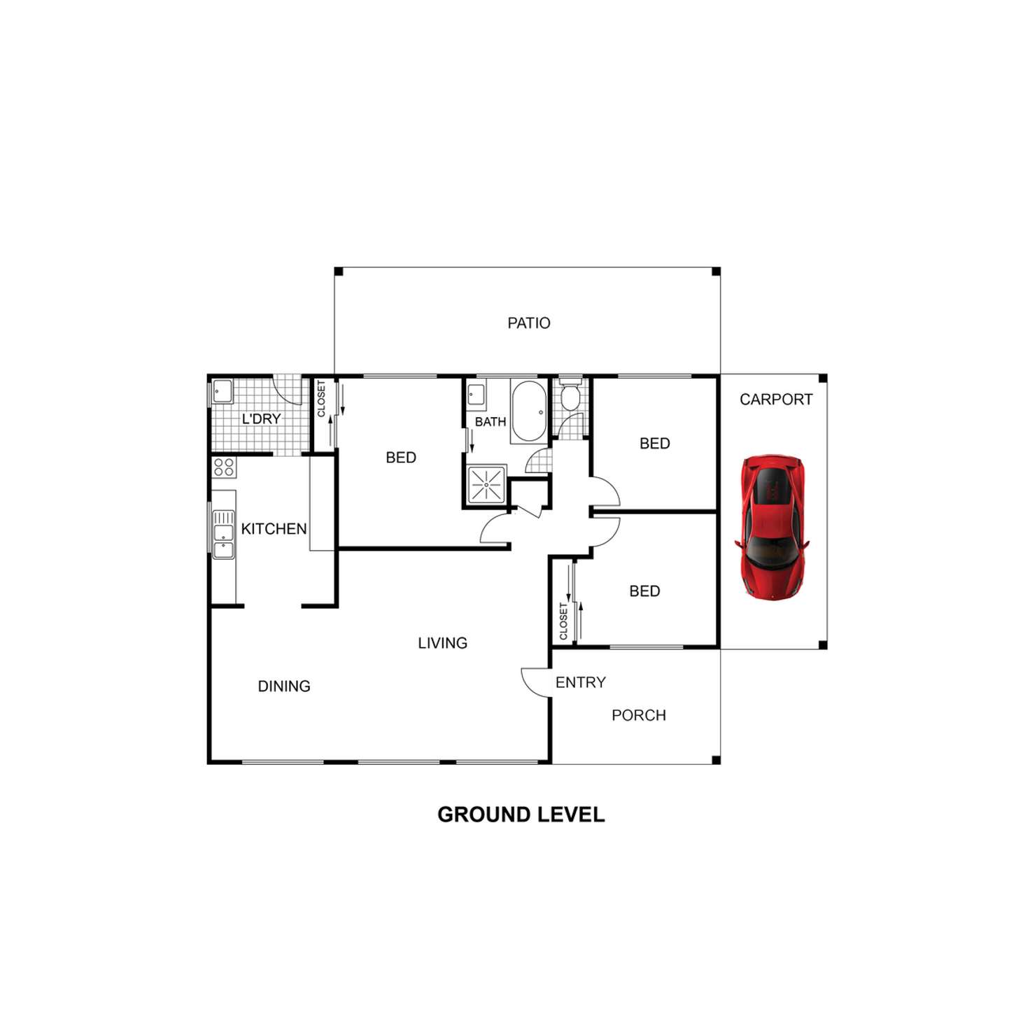 Floorplan of Homely house listing, 45 Alexander Avenue, Kallangur QLD 4503