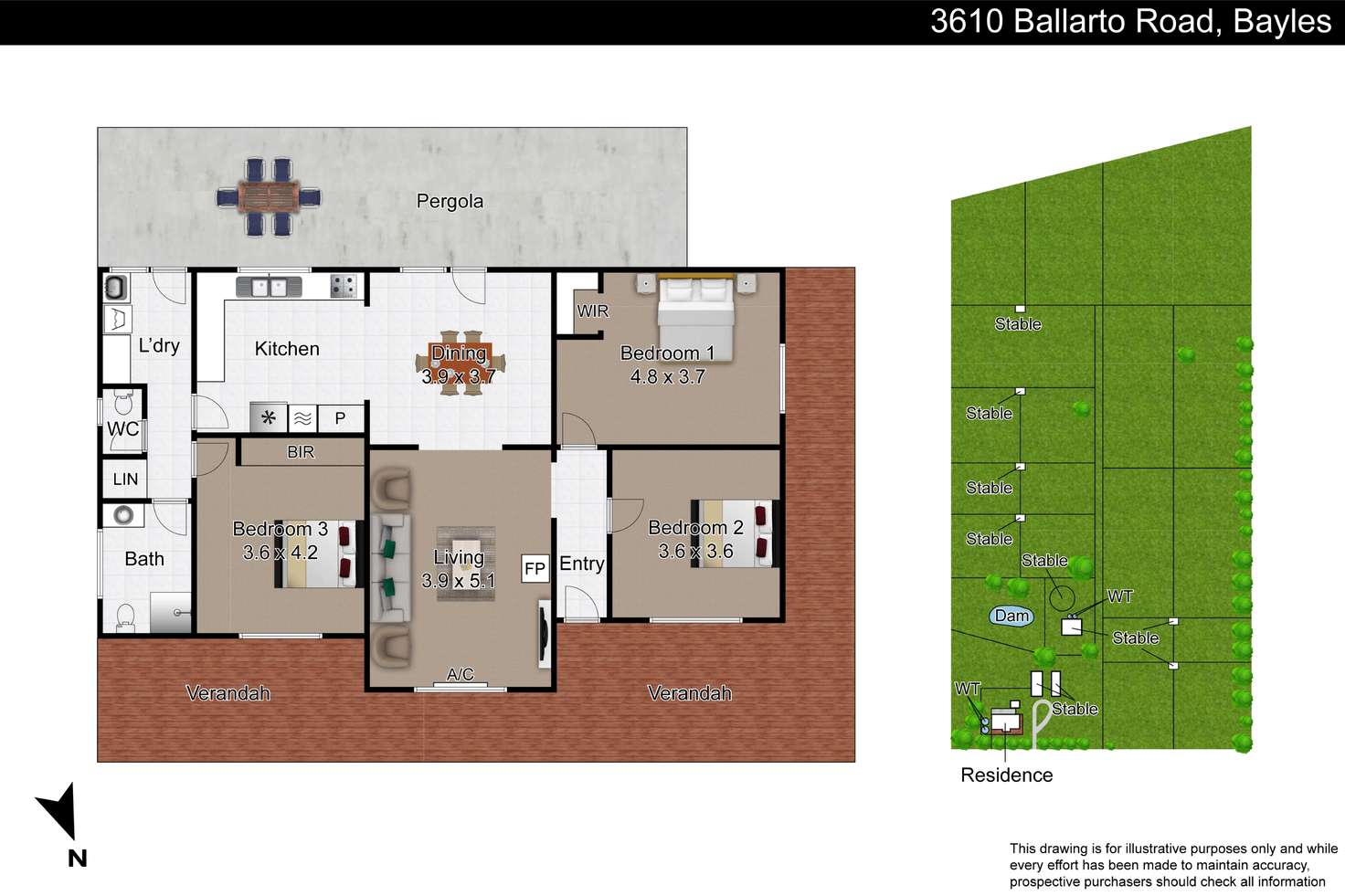 Floorplan of Homely lifestyle listing, 3610 Ballarto Road, Bayles VIC 3981