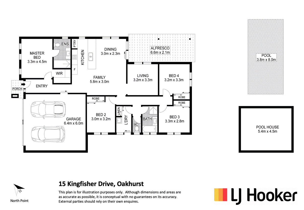Floorplan of Homely house listing, 15 Kingfisher Drive, Oakhurst QLD 4650