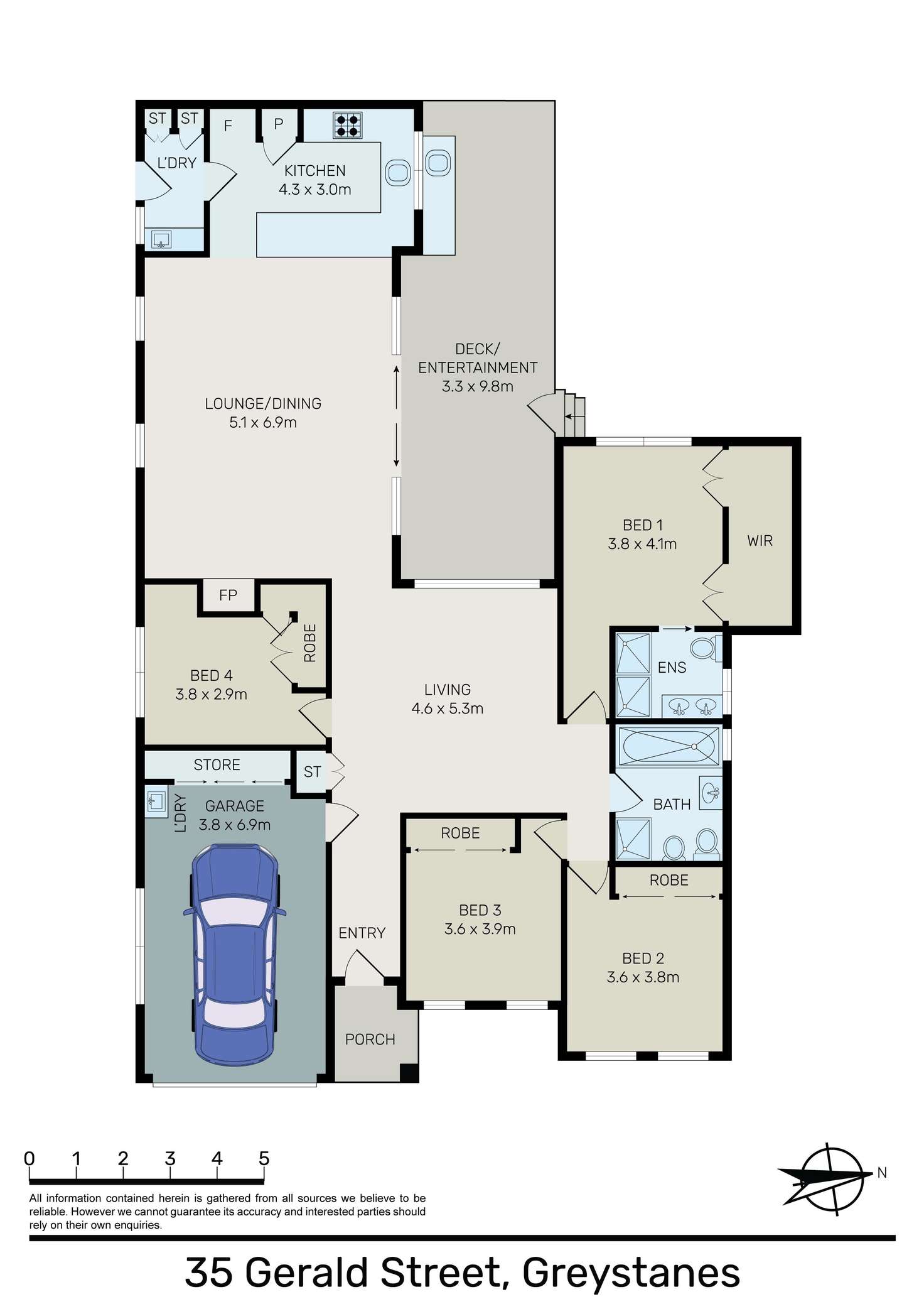 Floorplan of Homely house listing, 35 Gerald Street, Greystanes NSW 2145