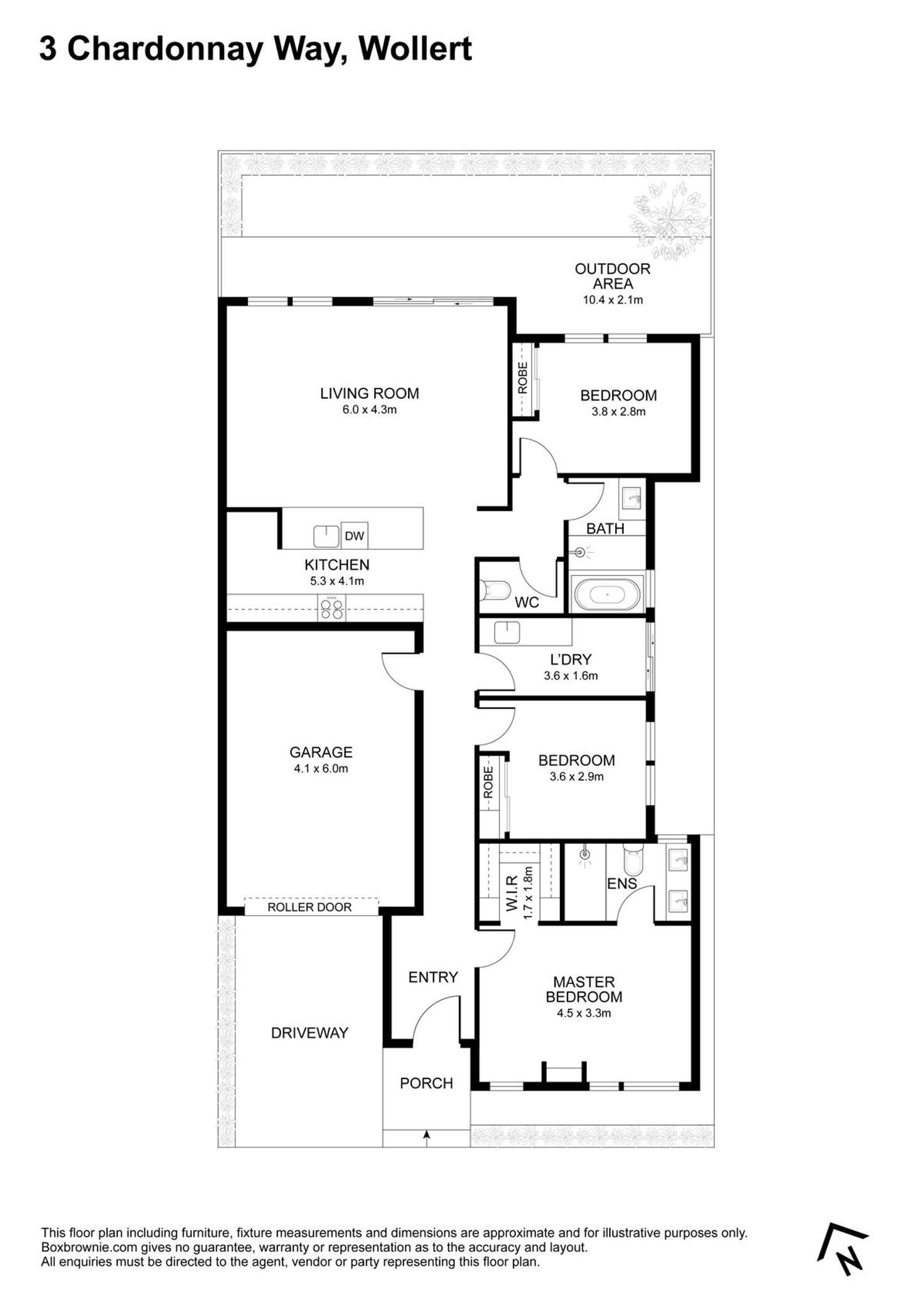 Floorplan of Homely house listing, 3 Chardonnay Way, Wollert VIC 3750