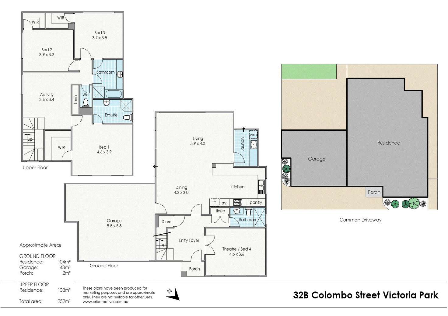 Floorplan of Homely house listing, 32B Colombo Street, Victoria Park WA 6100
