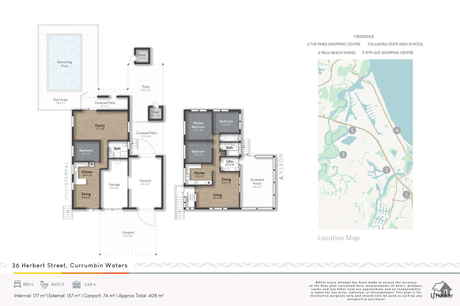 Floorplan of Homely house listing, 36 Herbert Street, Currumbin Waters QLD 4223