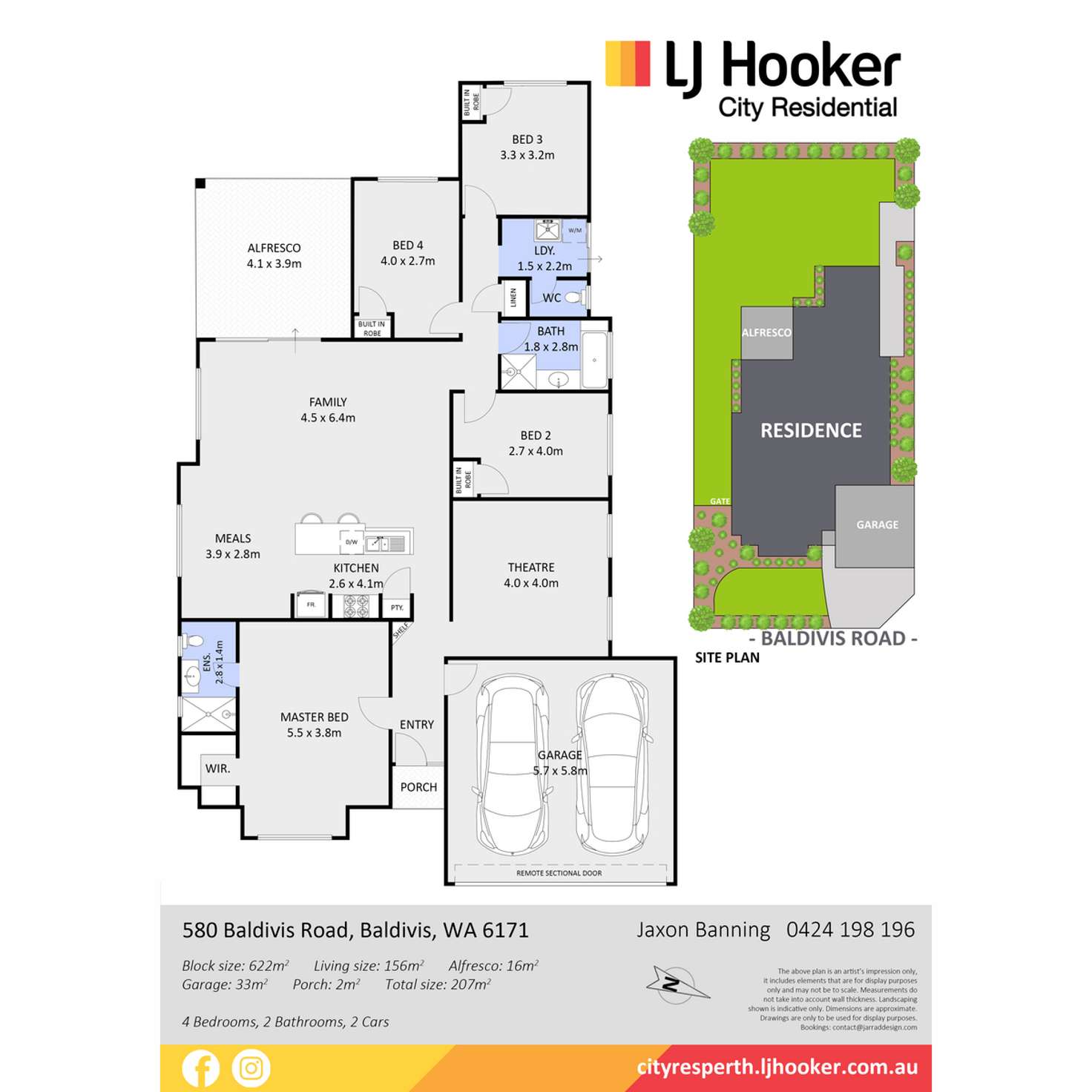 Floorplan of Homely house listing, 580 Baldivis Road, Baldivis WA 6171