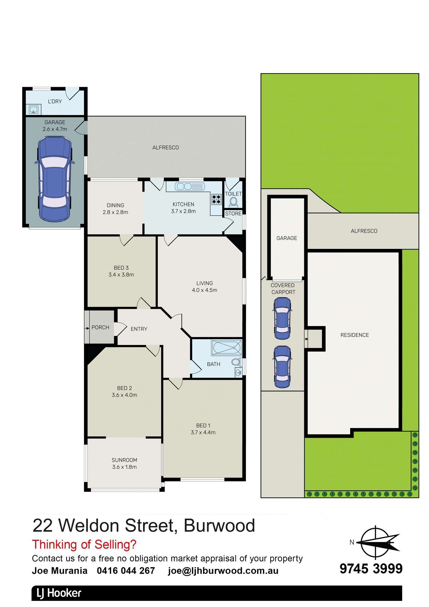 Floorplan of Homely house listing, 22 Weldon Street, Burwood NSW 2134