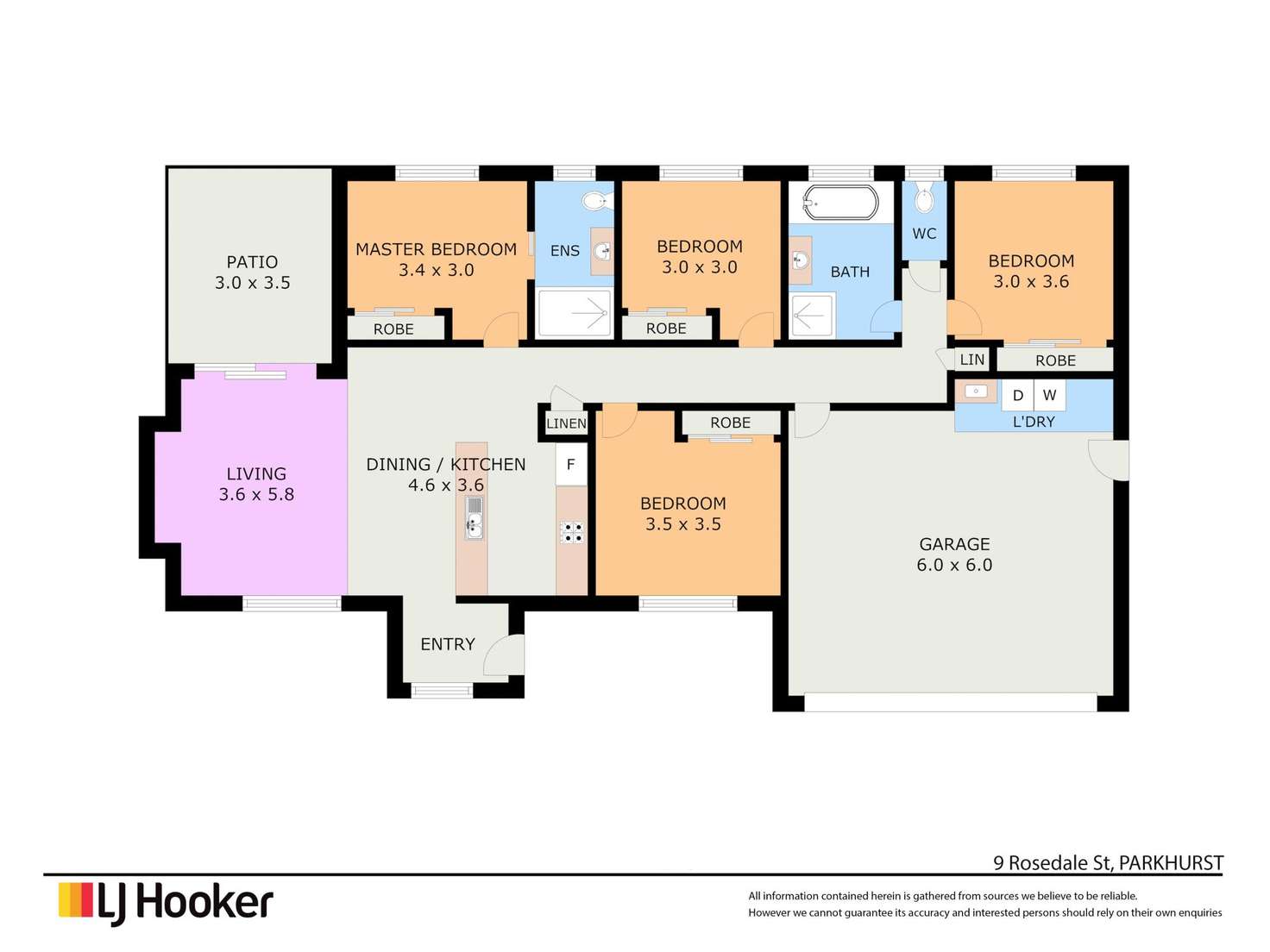 Floorplan of Homely house listing, 9 Rosedale Street, Parkhurst QLD 4702