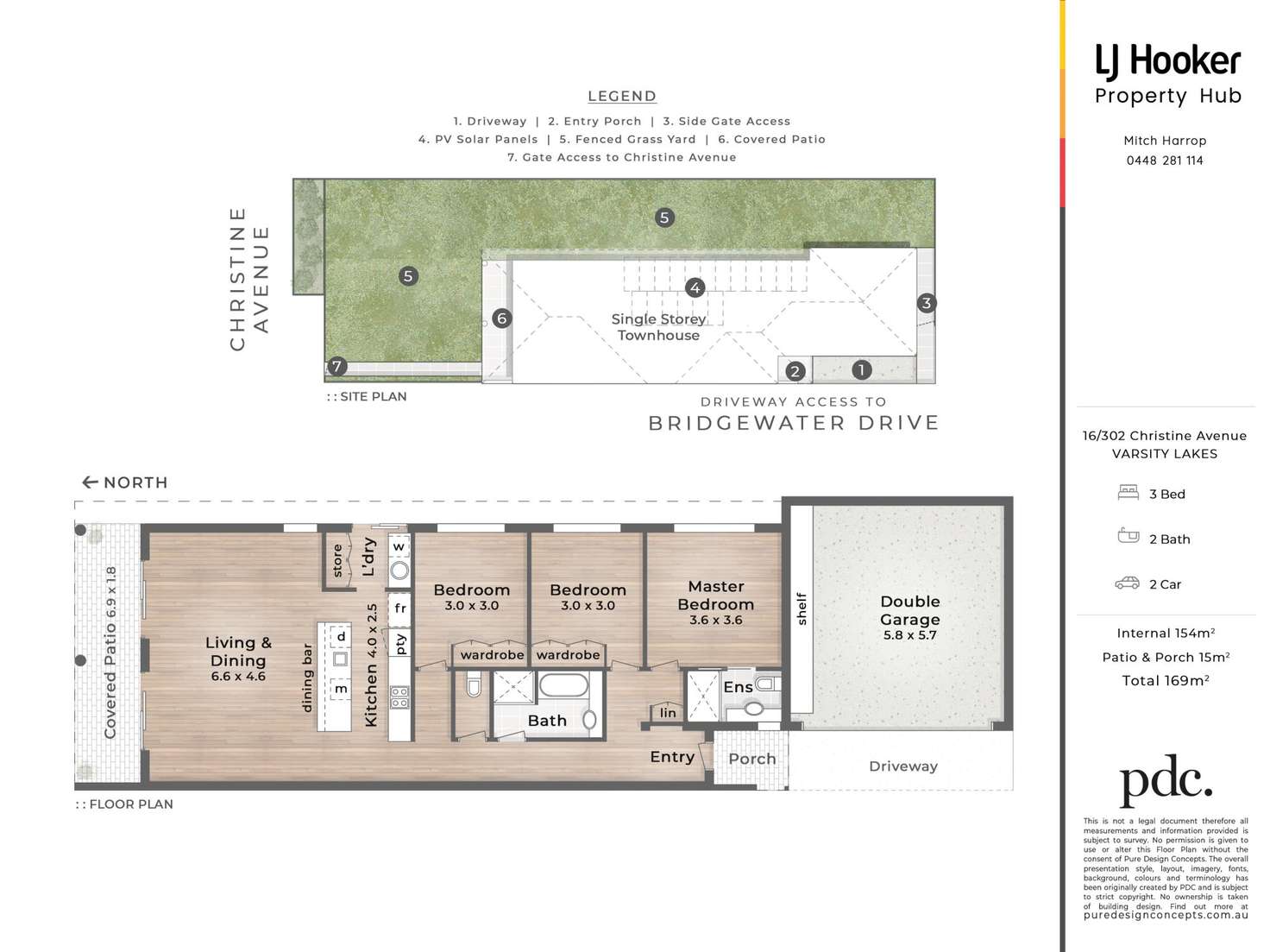 Floorplan of Homely townhouse listing, 16/302 Christine Avenue, Varsity Lakes QLD 4227
