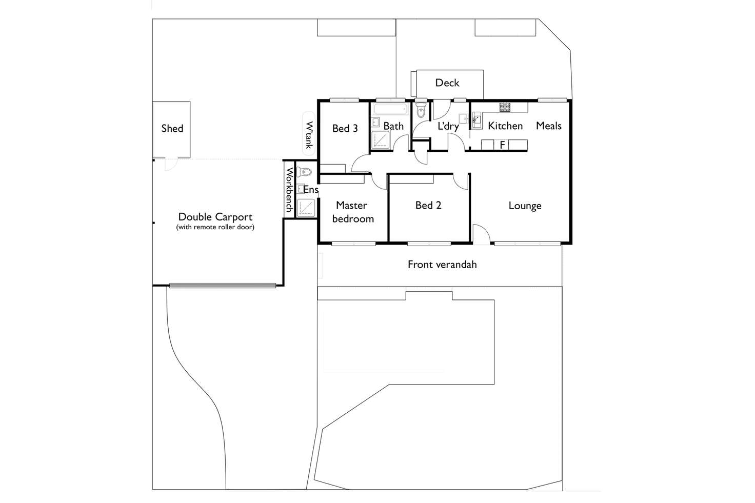Floorplan of Homely house listing, 1/48 Norma Crescent, Knoxfield VIC 3180