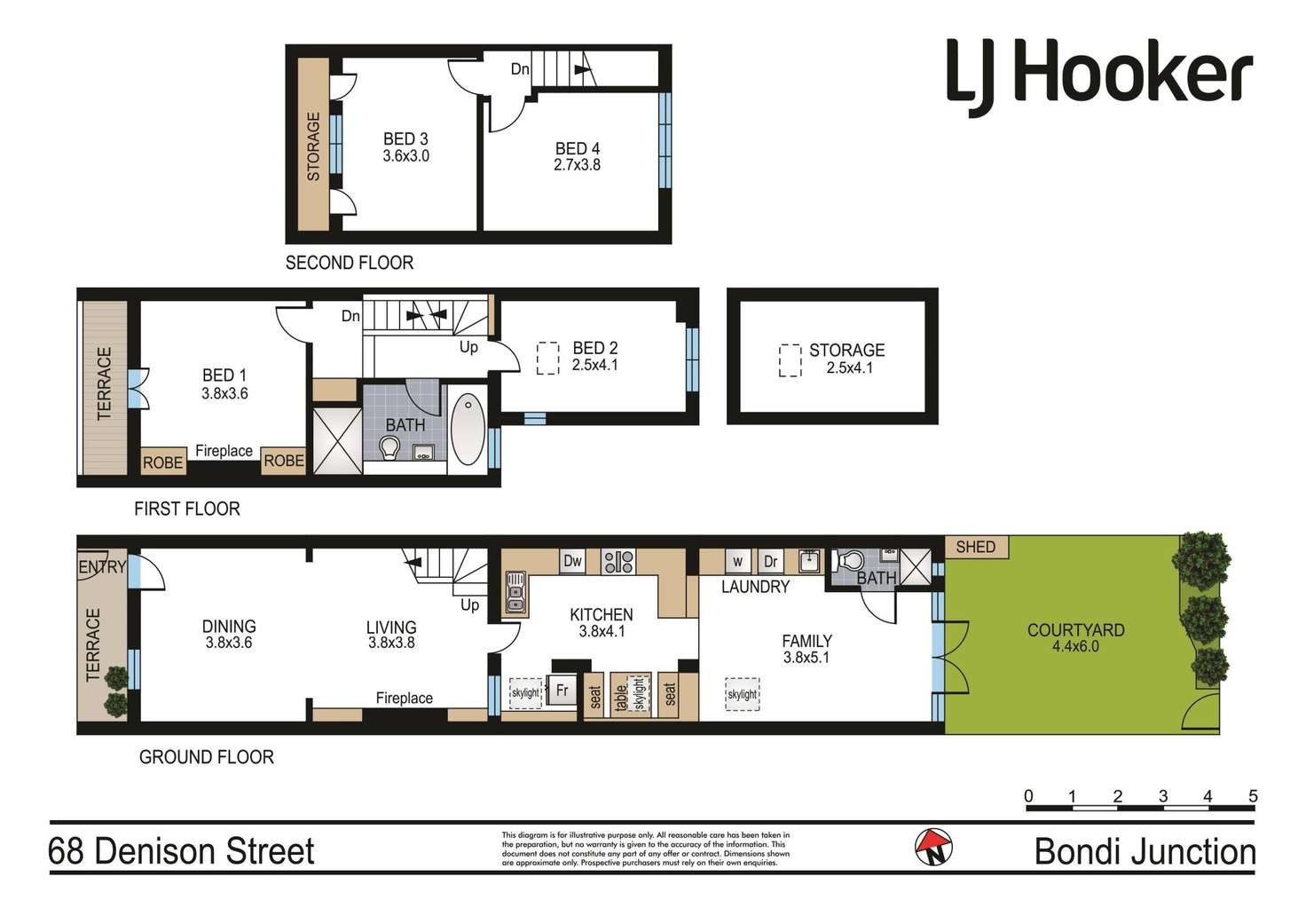 Floorplan of Homely house listing, 68 Denison Street, Bondi Junction NSW 2022