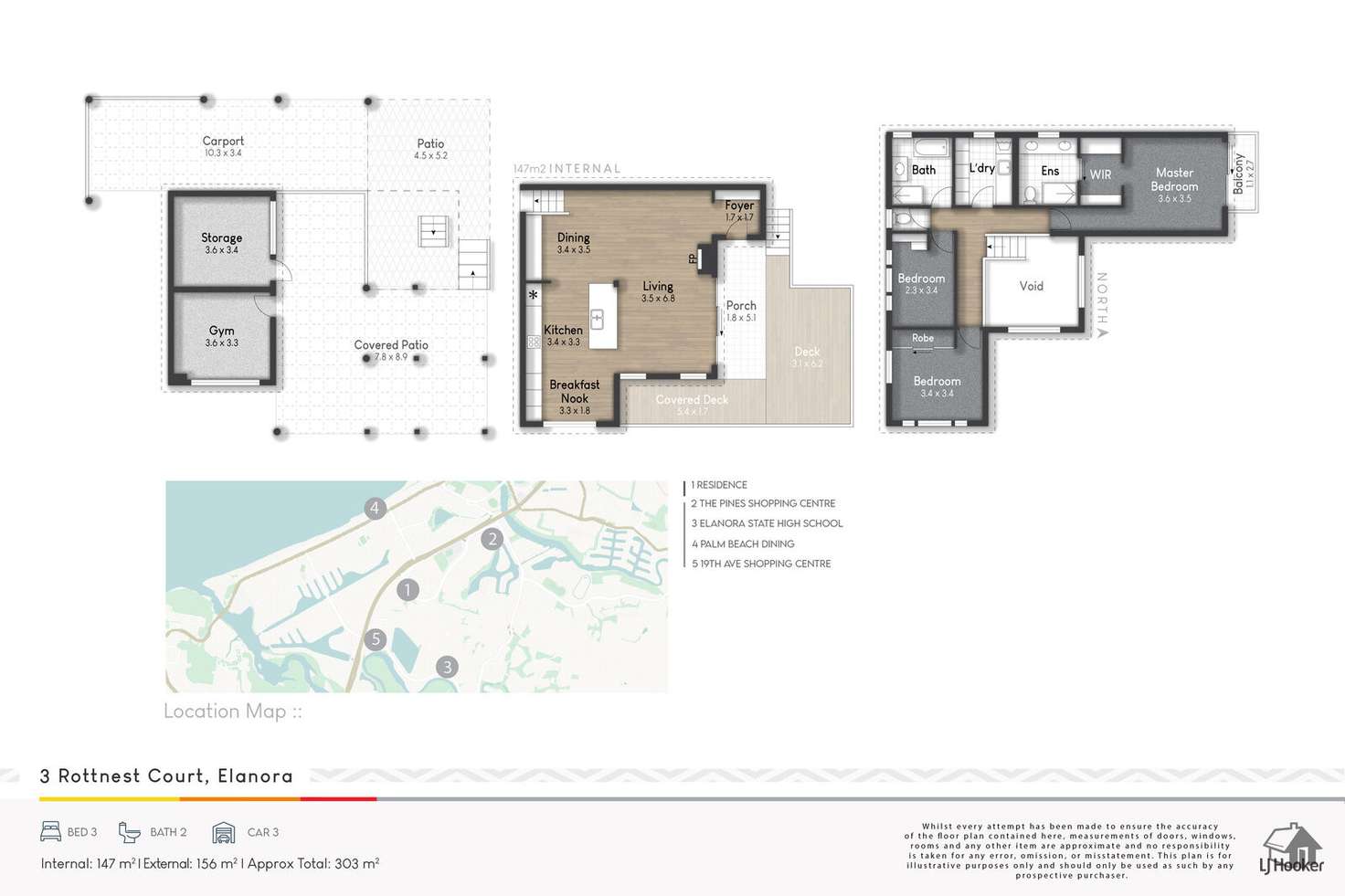 Floorplan of Homely house listing, 3 Rottnest Court, Elanora QLD 4221