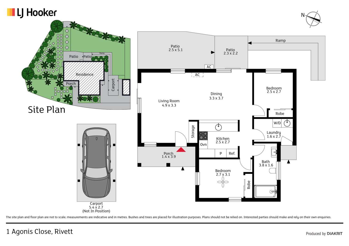 Floorplan of Homely house listing, 1 Agonis Close, Rivett ACT 2611