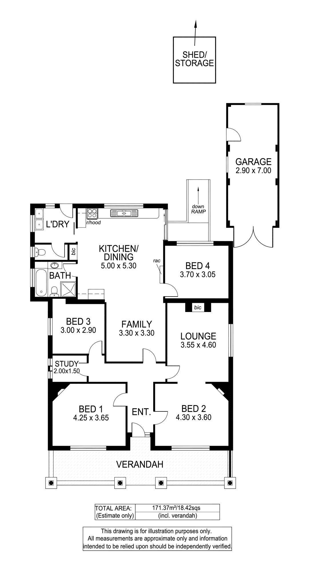 Floorplan of Homely house listing, 4 Garfield Avenue, Kurralta Park SA 5037