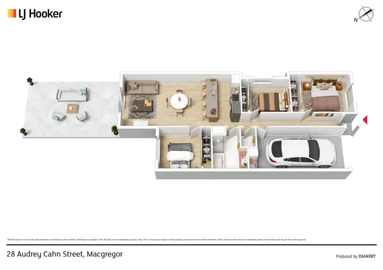 Floorplan of Homely house listing, 28 Audrey Cahn Street, Macgregor ACT 2615