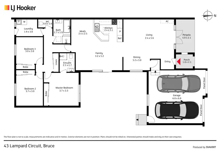 Floorplan of Homely house listing, 43 Lampard Circuit, Bruce ACT 2617