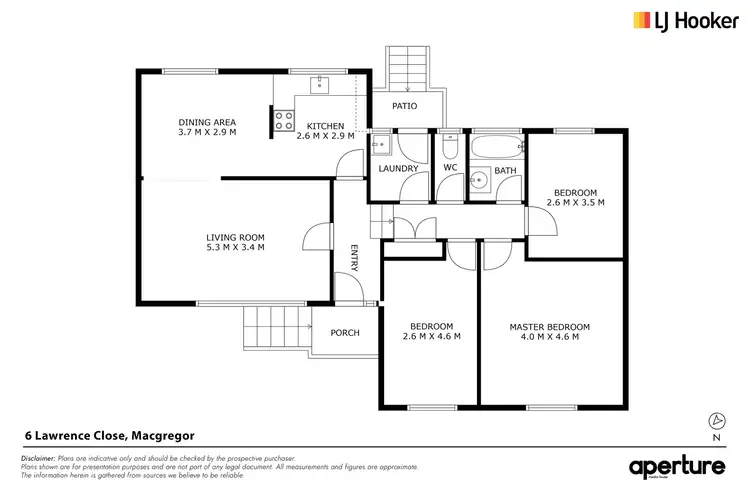 Floorplan of Homely house listing, 6 Lawrence Close, Macgregor ACT 2615