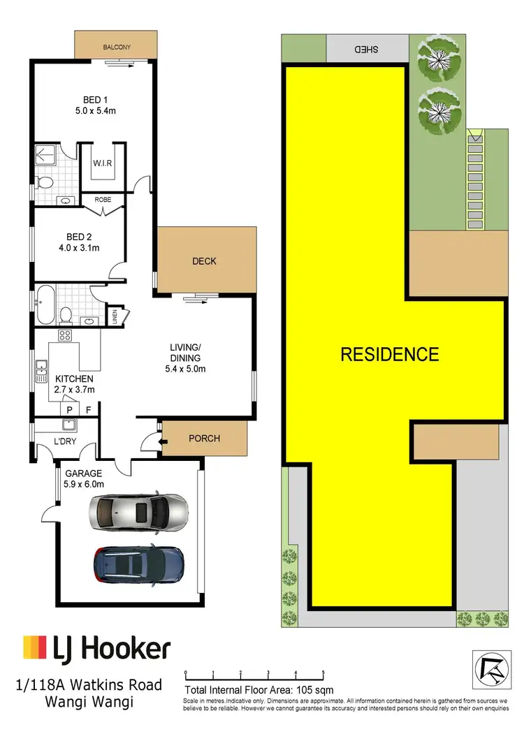 Floorplan of Homely villa listing, 1/118a Watkins Road, Wangi Wangi NSW 2267