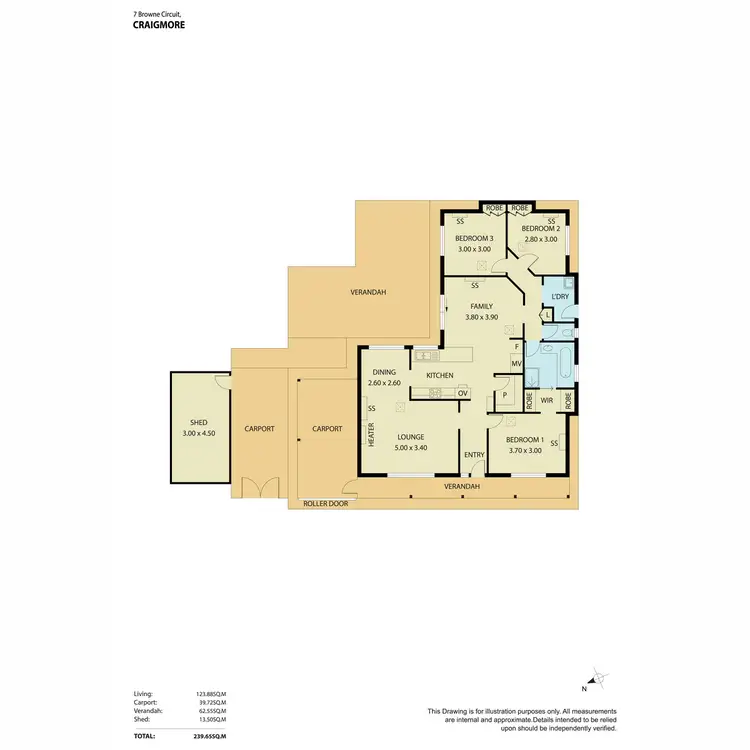 Floorplan of Homely house listing, 7 Browne Circuit, Craigmore SA 5114
