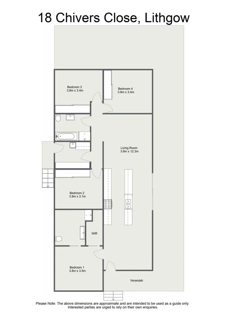 Floorplan of Homely house listing, 18 Chivers Close, Lithgow NSW 2790