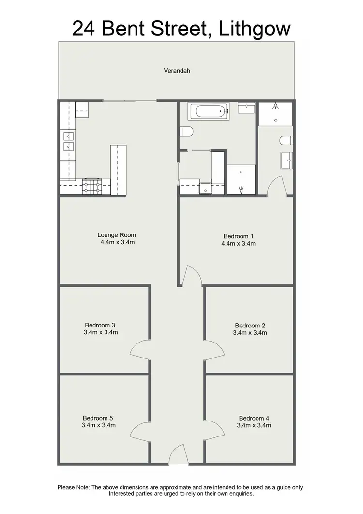 Floorplan of Homely house listing, 24 Bent Street, Lithgow NSW 2790